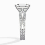 Vintage Split Shank Solitaire Ring Engagement Ring - The Better Diamonds