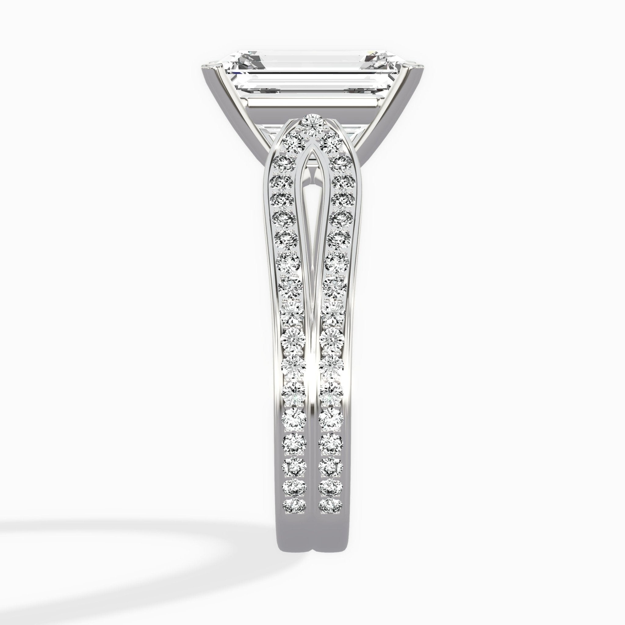 Vintage Split Shank Solitaire Ring Engagement Ring - The Better Diamonds