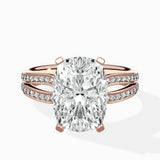Vintage Split Shank Solitaire Ring Engagement Ring - The Better Diamonds