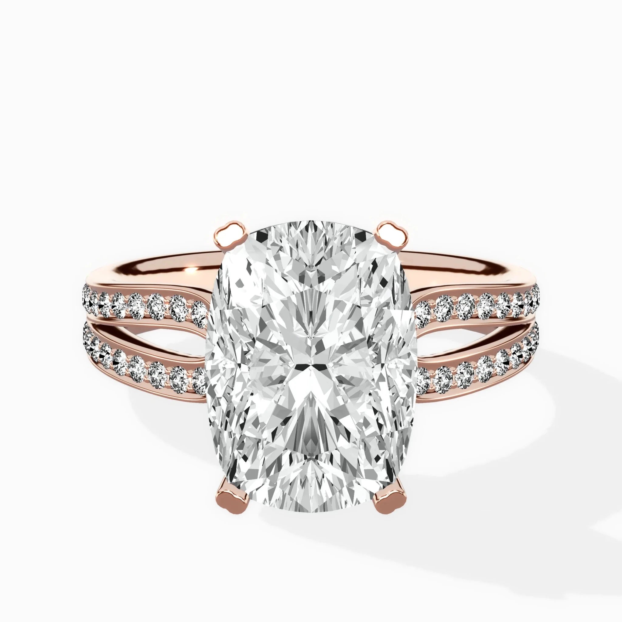Vintage Split Shank Solitaire Ring Engagement Ring - The Better Diamonds