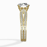 Vintage Split Shank Solitaire Ring Engagement Ring - The Better Diamonds