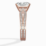 Vintage Split Shank Solitaire Ring Engagement Ring - The Better Diamonds