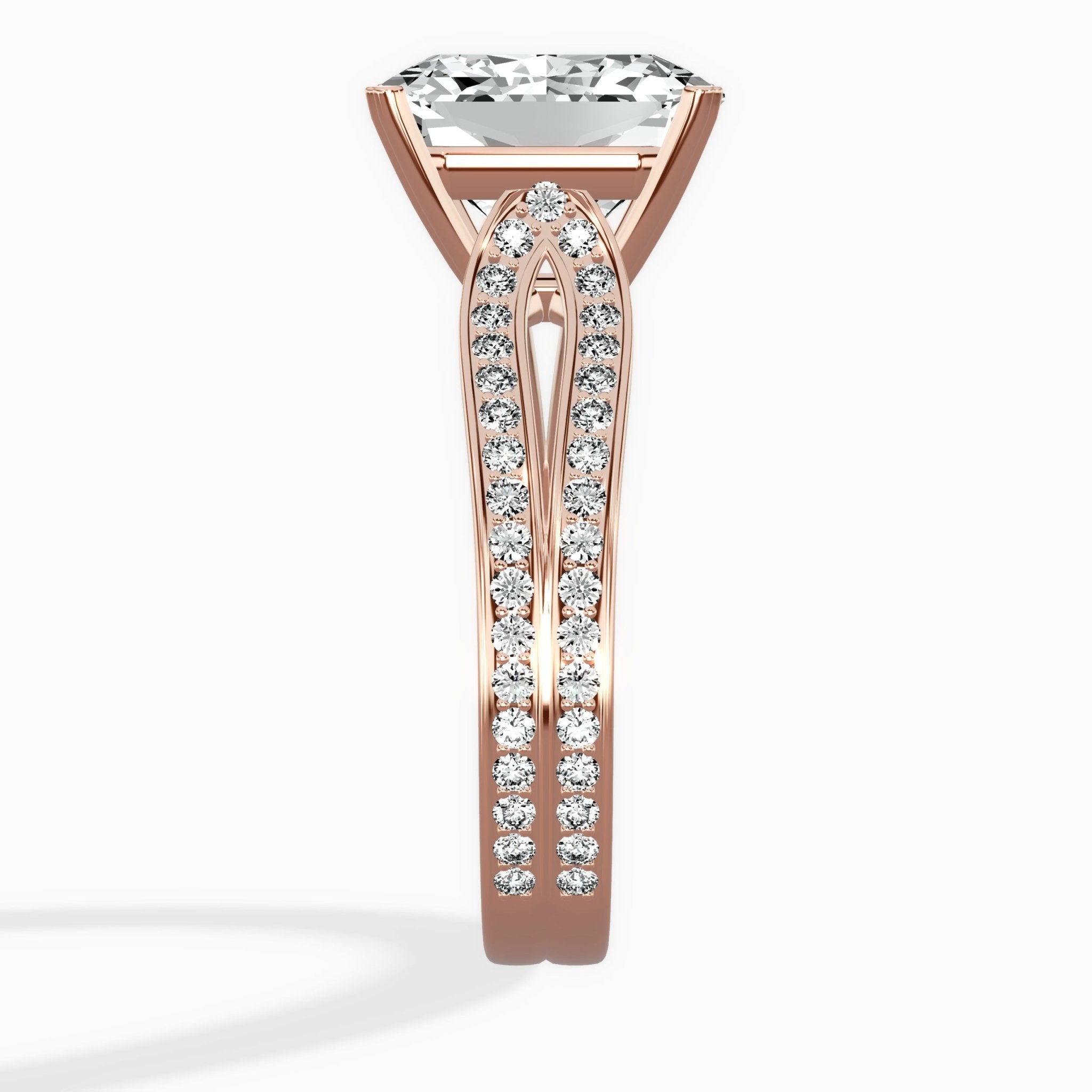 Vintage Split Shank Solitaire Ring Engagement Ring - The Better Diamonds