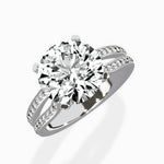 Vintage Split Shank Solitaire Ring Engagement Ring - The Better Diamonds