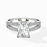 Vintage Split Shank Solitaire Ring Engagement Ring - The Better Diamonds