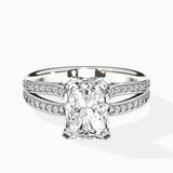 Vintage Split Shank Solitaire Ring Engagement Ring - The Better Diamonds