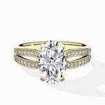 Vintage Split Shank Solitaire Ring Engagement Ring - The Better Diamonds