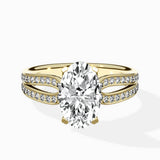 Vintage Split Shank Solitaire Ring Engagement Ring - The Better Diamonds