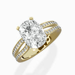 Vintage Split Shank Solitaire Ring Engagement Ring - The Better Diamonds