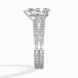 Vintage Split Shank Solitaire Ring Engagement Ring - The Better Diamonds