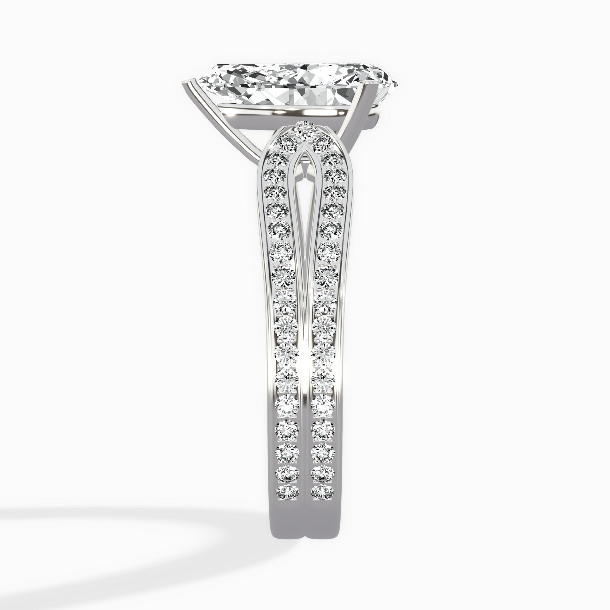 Vintage Split Shank Solitaire Ring Engagement Ring - The Better Diamonds