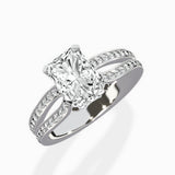 Vintage Split Shank Solitaire Ring Engagement Ring - The Better Diamonds