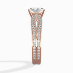 Vintage Split Shank Solitaire Ring Engagement Ring - The Better Diamonds