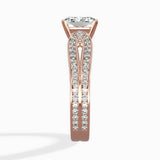 Vintage Split Shank Solitaire Ring Engagement Ring - The Better Diamonds