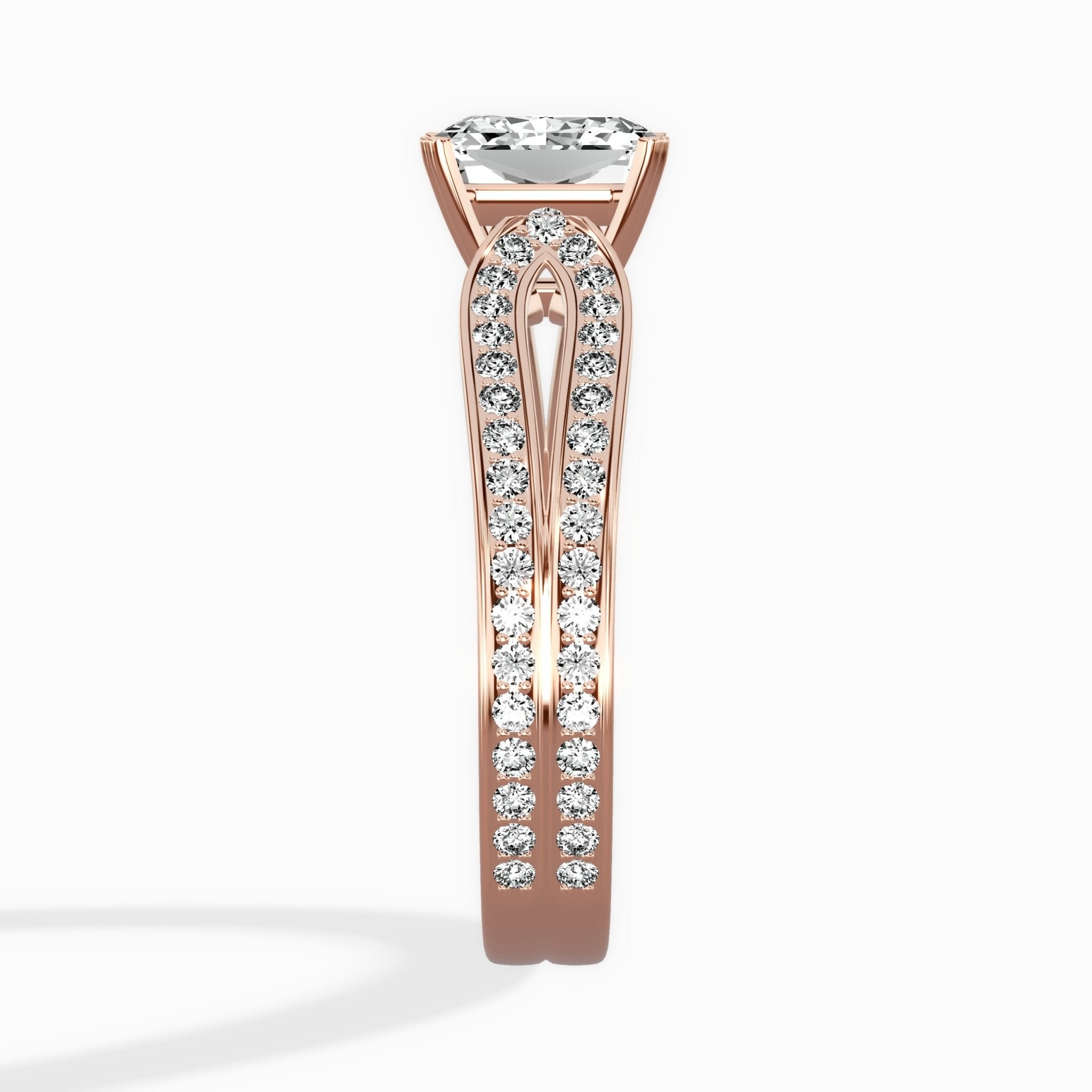 Vintage Split Shank Solitaire Ring Engagement Ring - The Better Diamonds