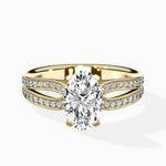 Vintage Split Shank Solitaire Ring Engagement Ring - The Better Diamonds