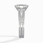 Vintage Split Shank Solitaire Ring Engagement Ring - The Better Diamonds