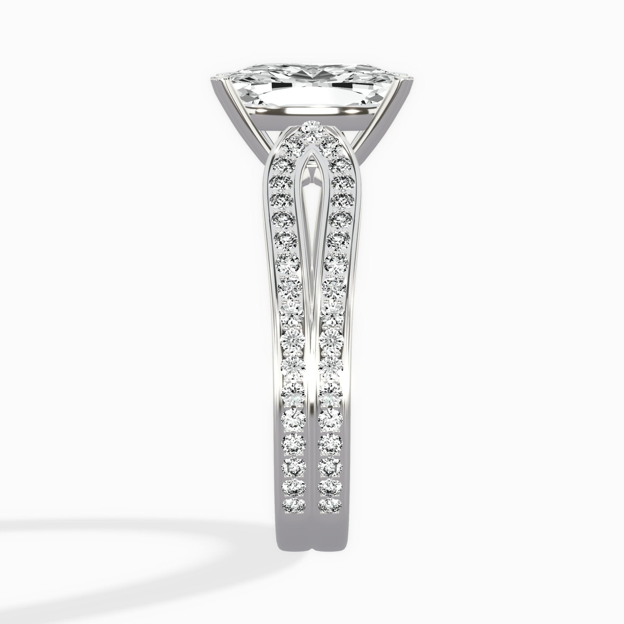 Vintage Split Shank Solitaire Ring Engagement Ring - The Better Diamonds