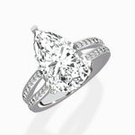 Vintage Split Shank Solitaire Ring Engagement Ring - The Better Diamonds