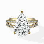 Vintage Split Shank Solitaire Ring Engagement Ring - The Better Diamonds