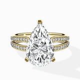 Vintage Split Shank Solitaire Ring Engagement Ring - The Better Diamonds