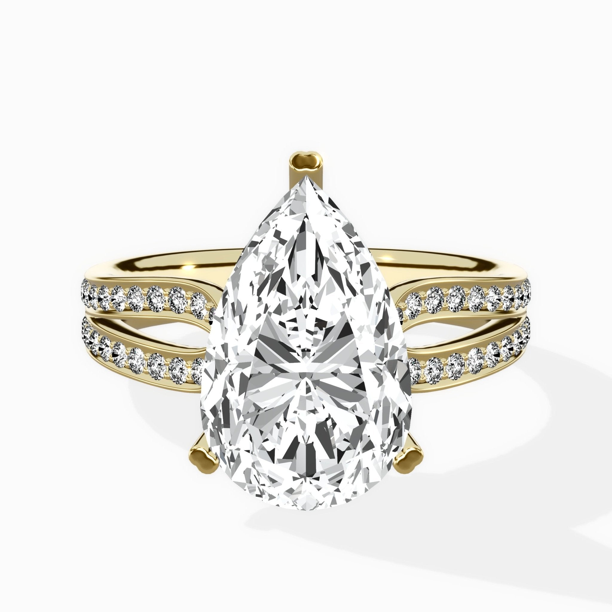 Vintage Split Shank Solitaire Ring Engagement Ring - The Better Diamonds