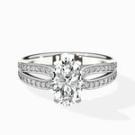 Vintage Split Shank Solitaire Ring Engagement Ring - The Better Diamonds