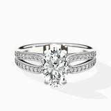 Vintage Split Shank Solitaire Ring Engagement Ring - The Better Diamonds