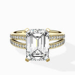 Vintage Split Shank Solitaire Ring Engagement Ring - The Better Diamonds