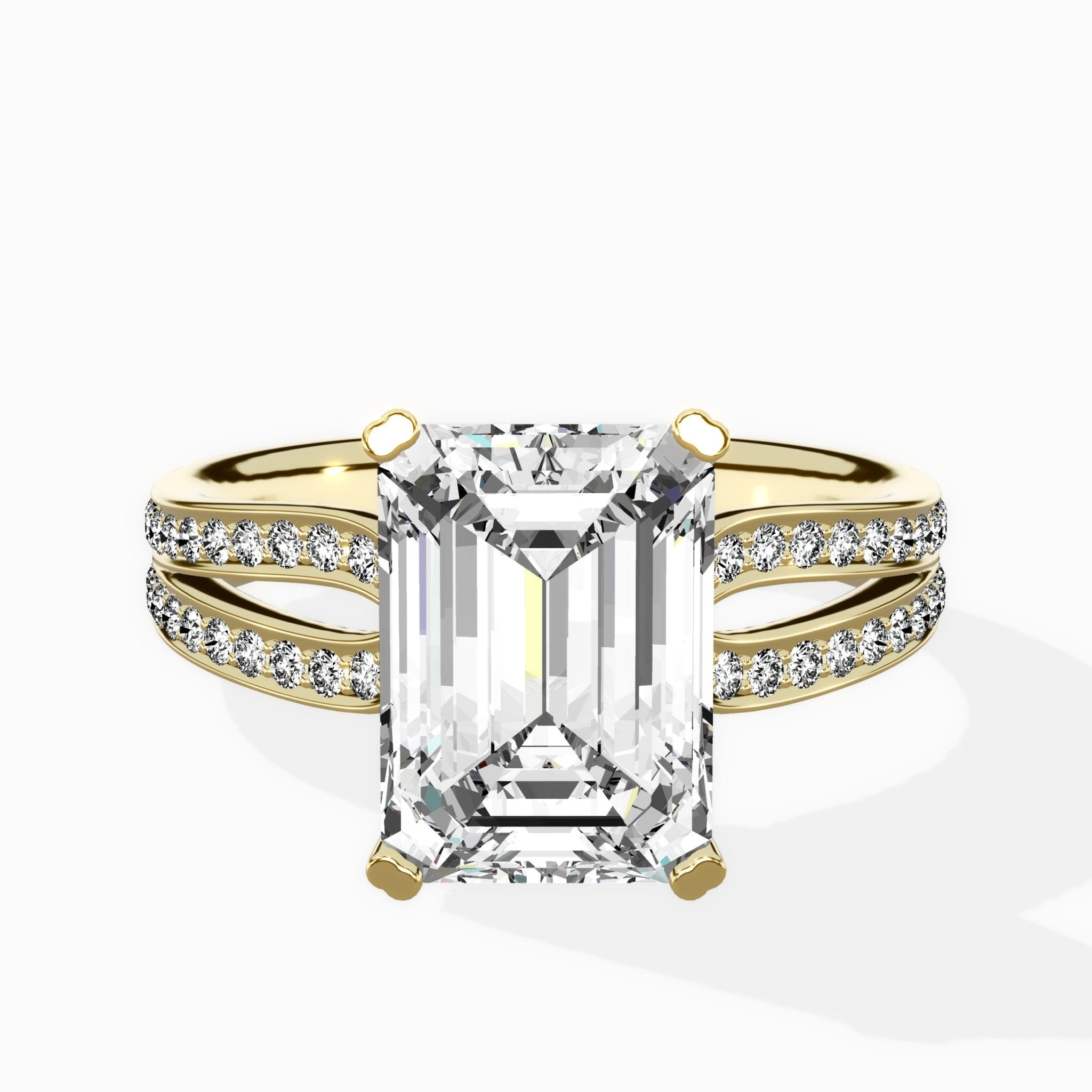 Vintage Split Shank Solitaire Ring Engagement Ring - The Better Diamonds