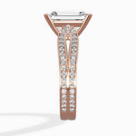 Vintage Split Shank Solitaire Ring Engagement Ring - The Better Diamonds