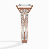 Vintage Split Shank Solitaire Ring Engagement Ring - The Better Diamonds