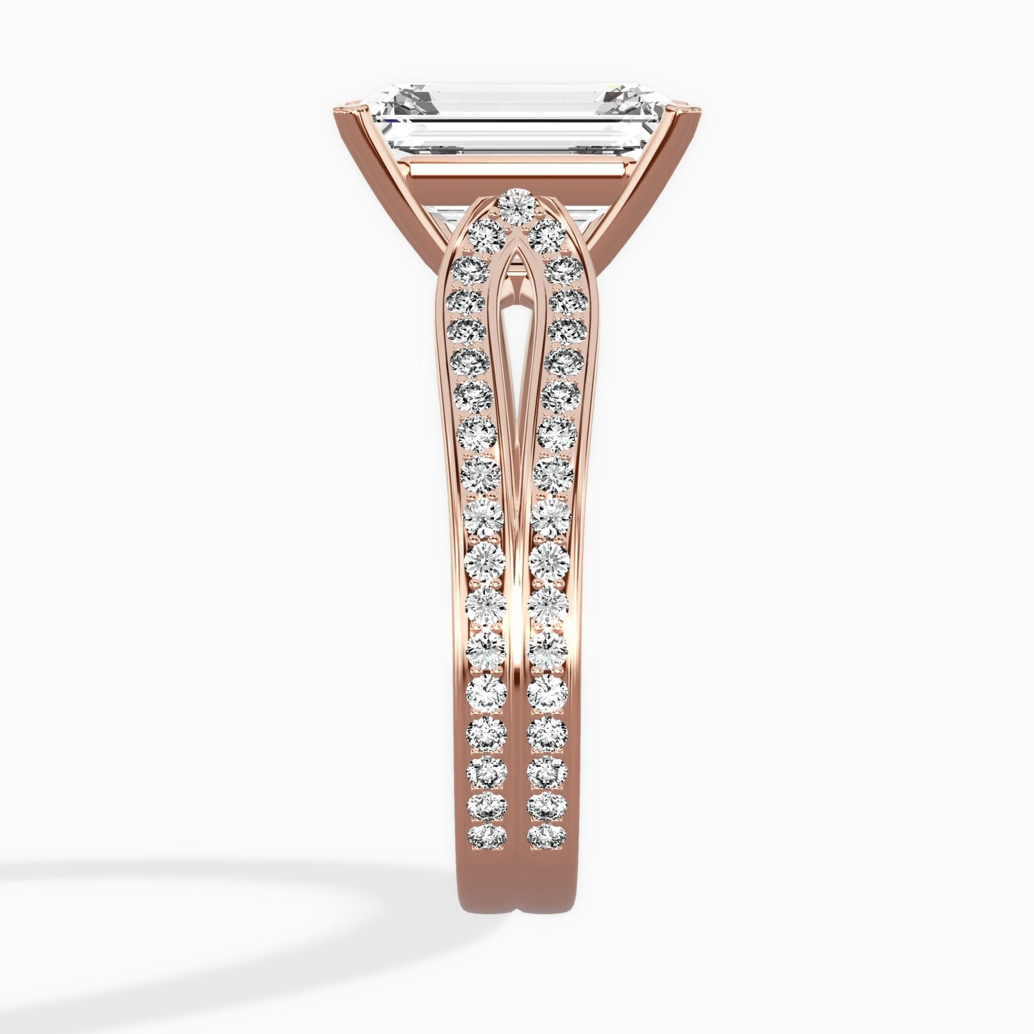 Vintage Split Shank Solitaire Ring Engagement Ring - The Better Diamonds