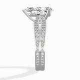 Vintage Split Shank Solitaire Ring Engagement Ring - The Better Diamonds