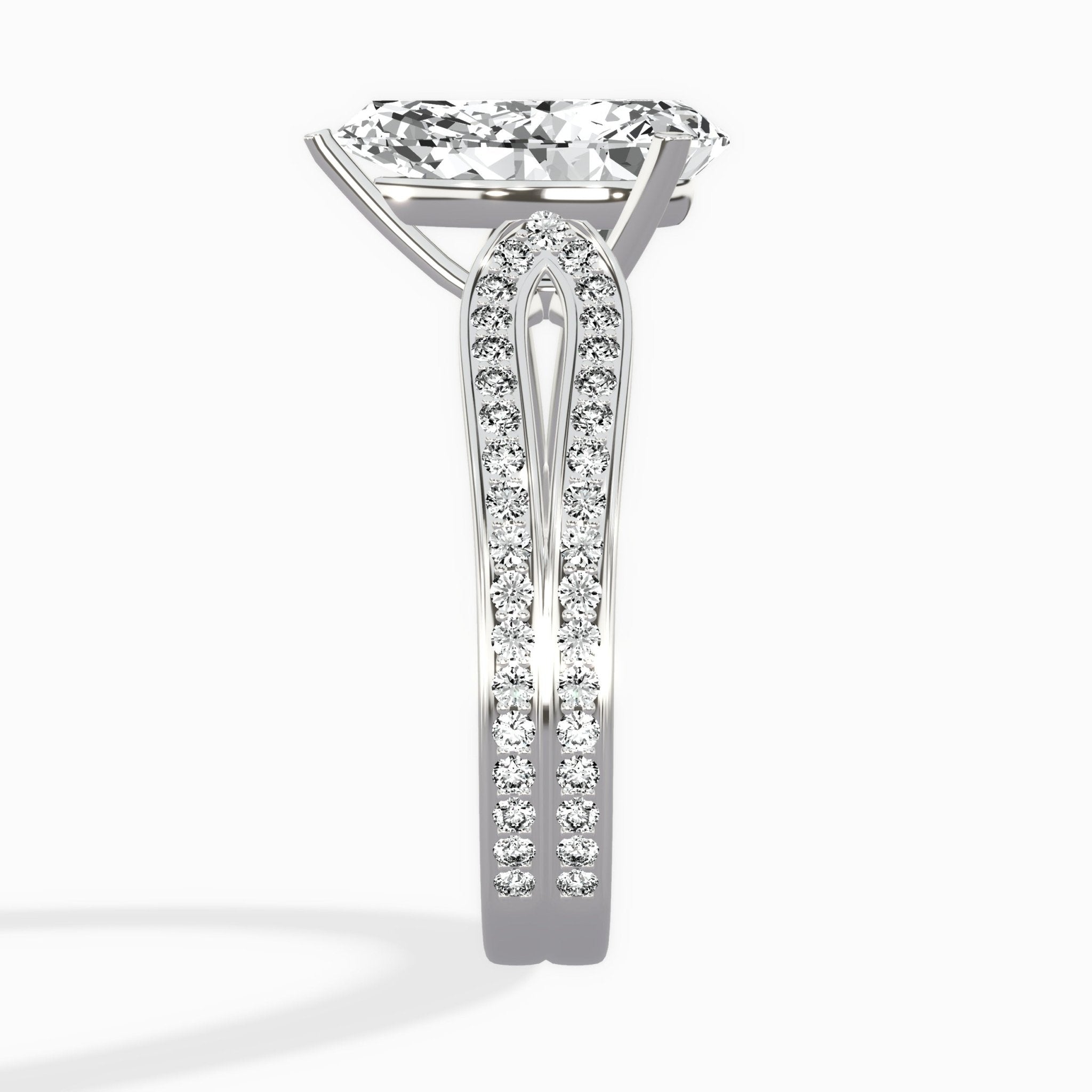 Vintage Split Shank Solitaire Ring Engagement Ring - The Better Diamonds