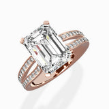 Vintage Split Shank Solitaire Ring Engagement Ring - The Better Diamonds