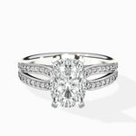 Vintage Split Shank Solitaire Ring Engagement Ring - The Better Diamonds