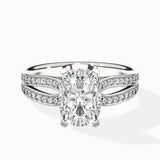Vintage Split Shank Solitaire Ring Engagement Ring - The Better Diamonds