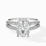 Vintage Split Shank Solitaire Ring Engagement Ring - The Better Diamonds