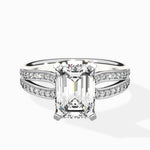 Vintage Split Shank Solitaire Ring Engagement Ring - The Better Diamonds