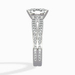 Vintage Split Shank Solitaire Ring Engagement Ring - The Better Diamonds