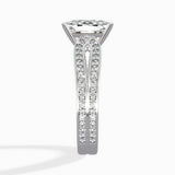 Vintage Split Shank Solitaire Ring Engagement Ring - The Better Diamonds