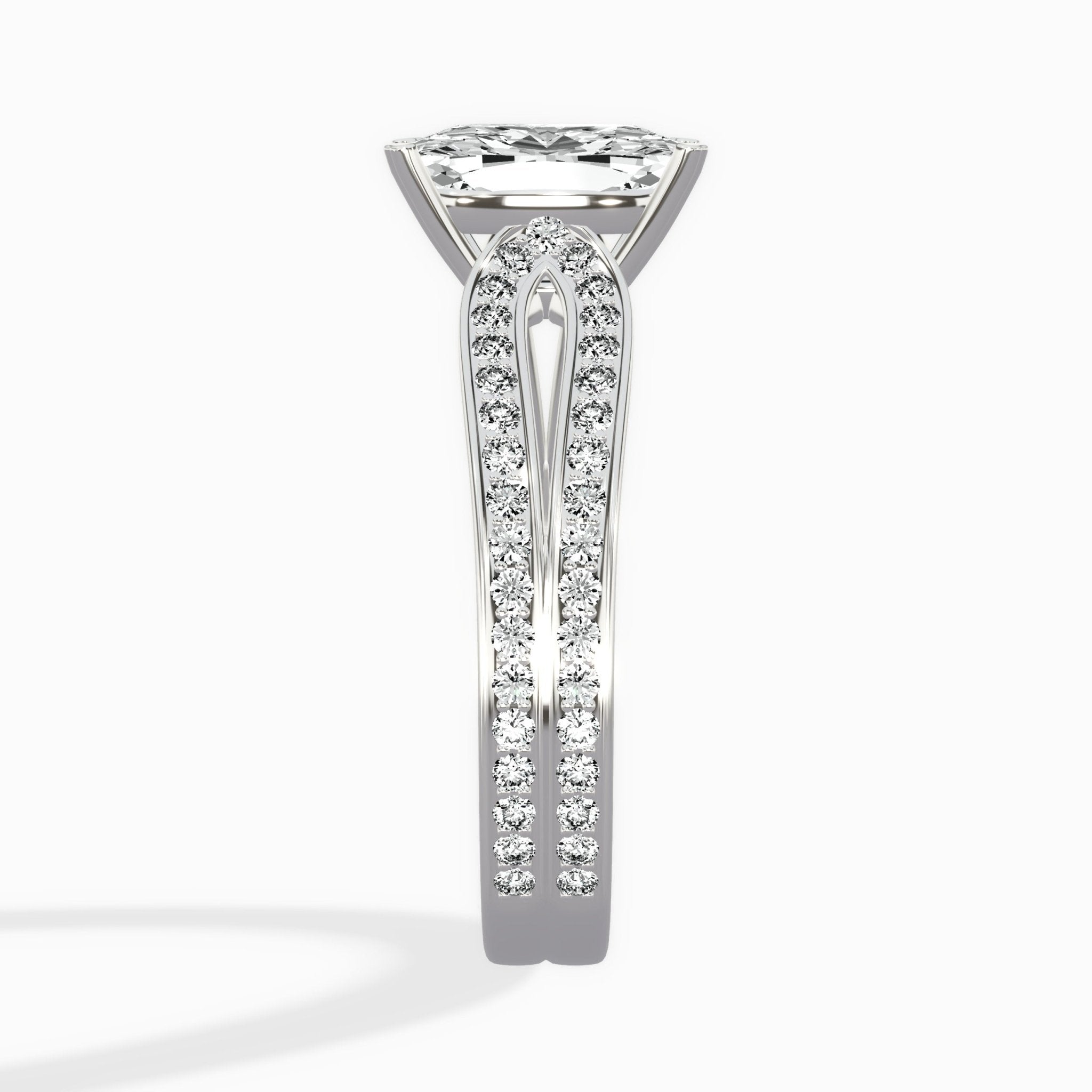 Vintage Split Shank Solitaire Ring Engagement Ring - The Better Diamonds