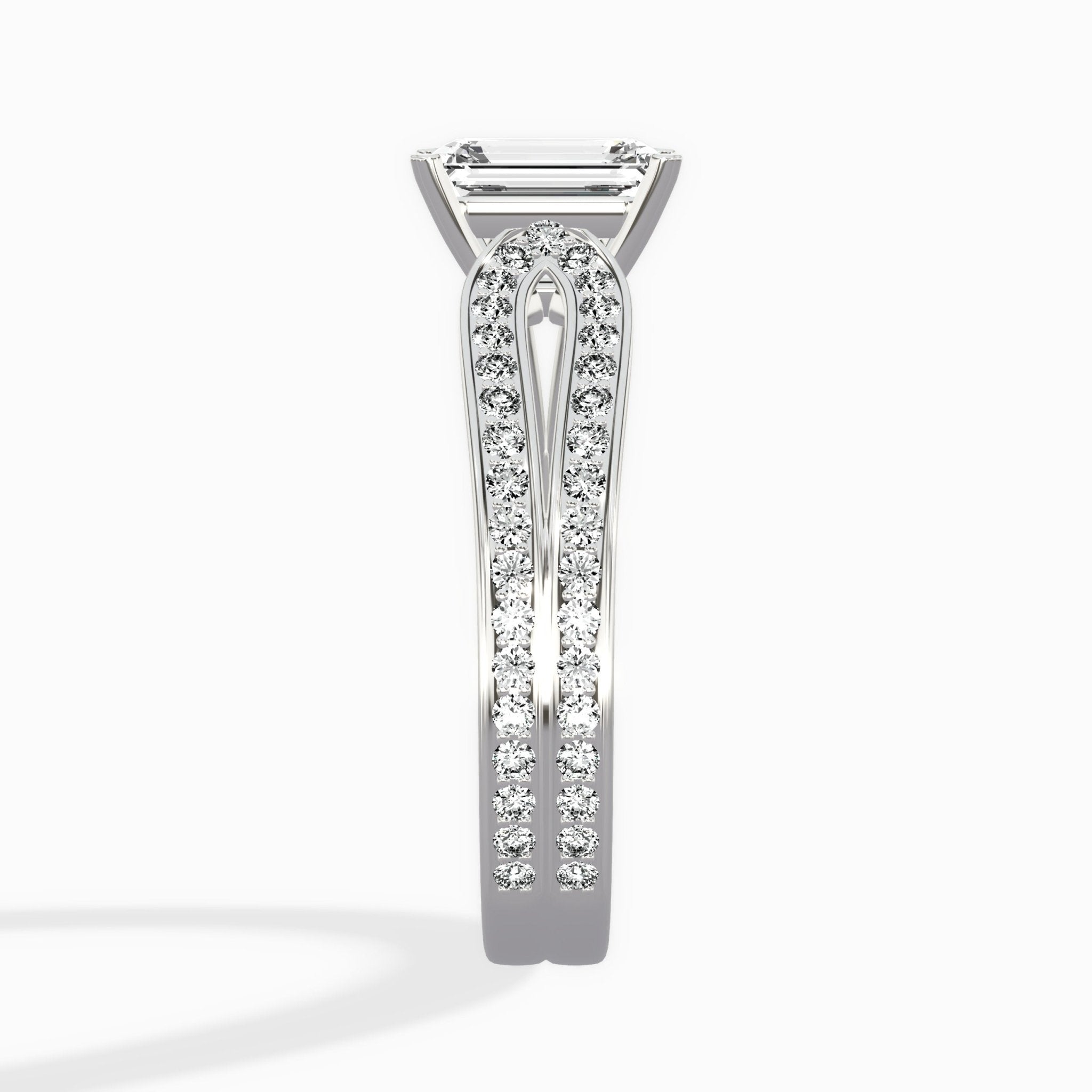 Vintage Split Shank Solitaire Ring Engagement Ring - The Better Diamonds