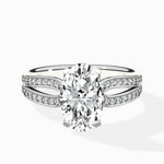 Vintage Split Shank Solitaire Ring Engagement Ring - The Better Diamonds
