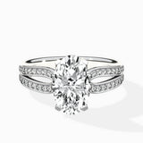 Vintage Split Shank Solitaire Ring Engagement Ring - The Better Diamonds