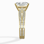 Vintage Split Shank Solitaire Ring Engagement Ring - The Better Diamonds