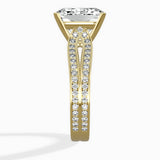 Vintage Split Shank Solitaire Ring Engagement Ring - The Better Diamonds