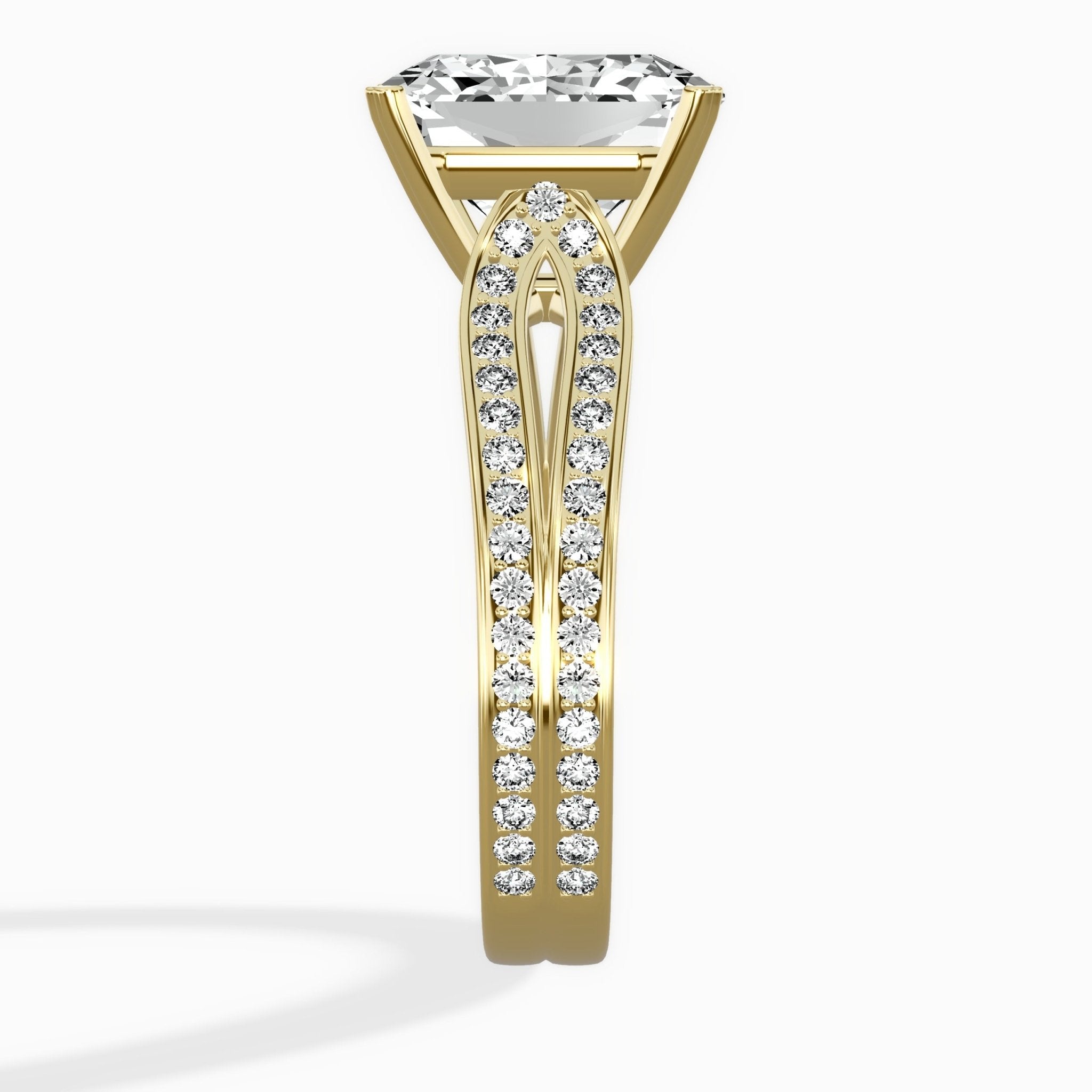 Vintage Split Shank Solitaire Ring Engagement Ring - The Better Diamonds