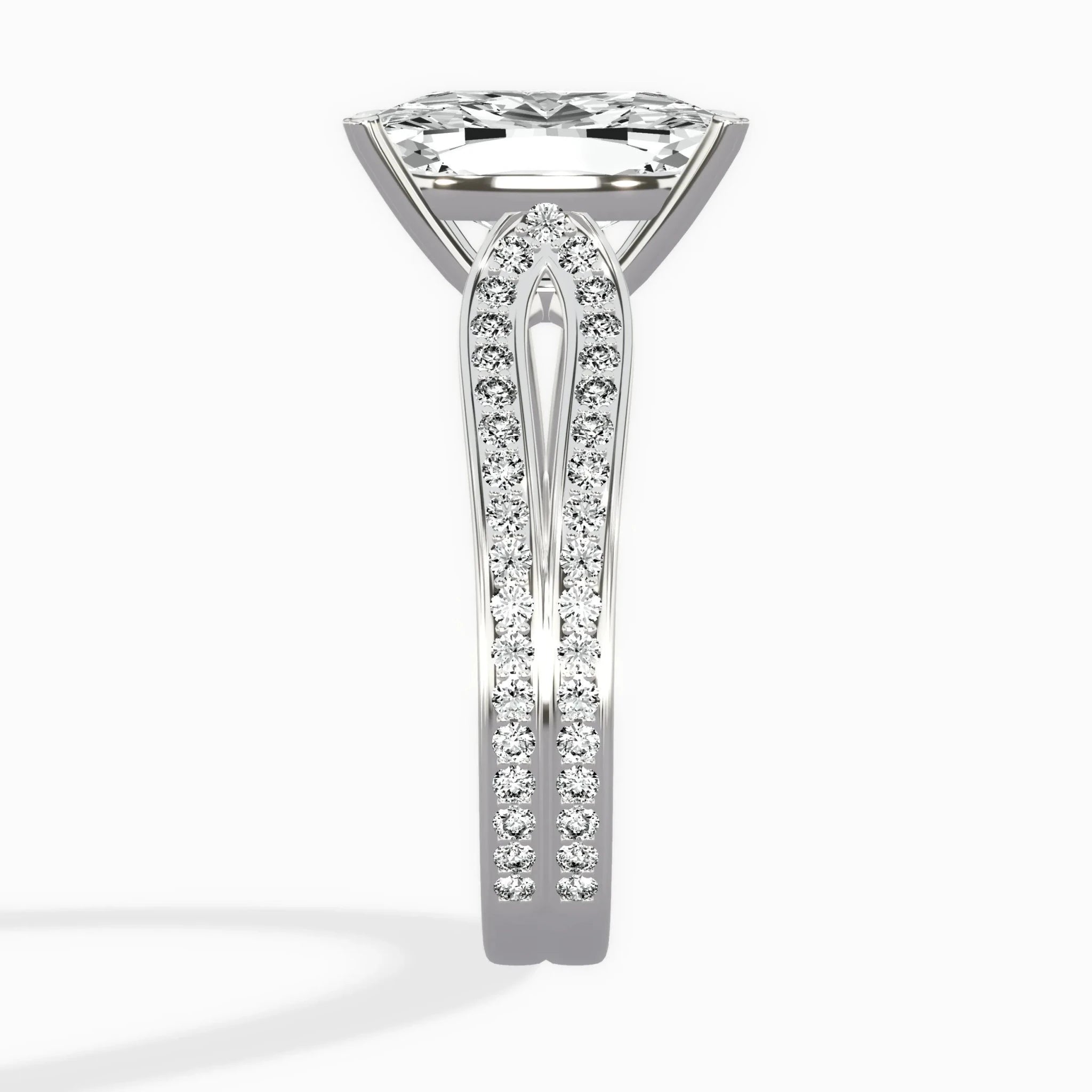 Vintage Split Shank Solitaire Ring Engagement Ring - The Better Diamonds